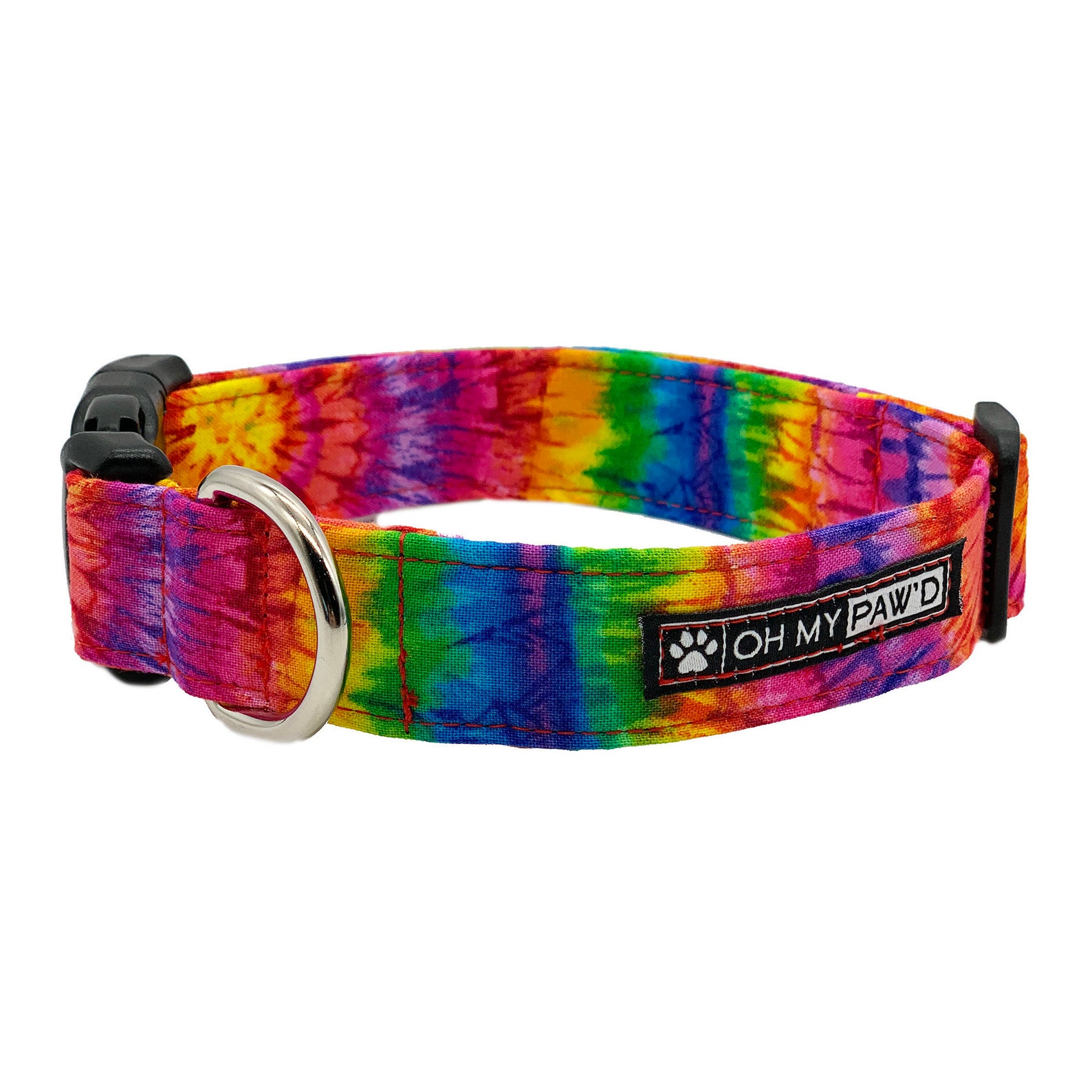 Tie Dye Dog Collar and Leash Tie Dye Cat Collar Bright Etsy
