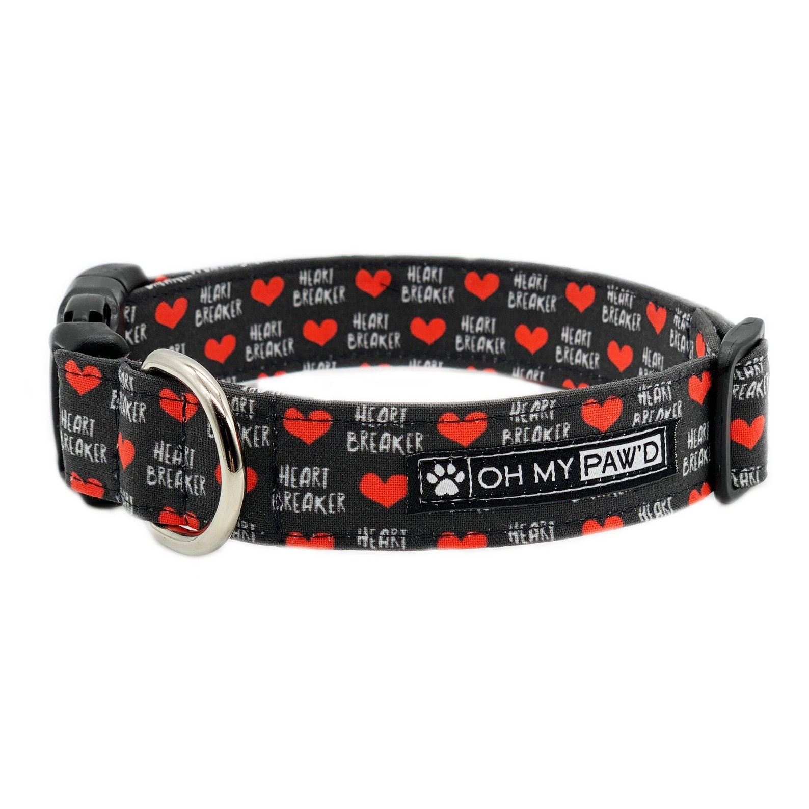 Heart Dog Collar Black Heart Cat Collar Boy Dog Collars for Etsy