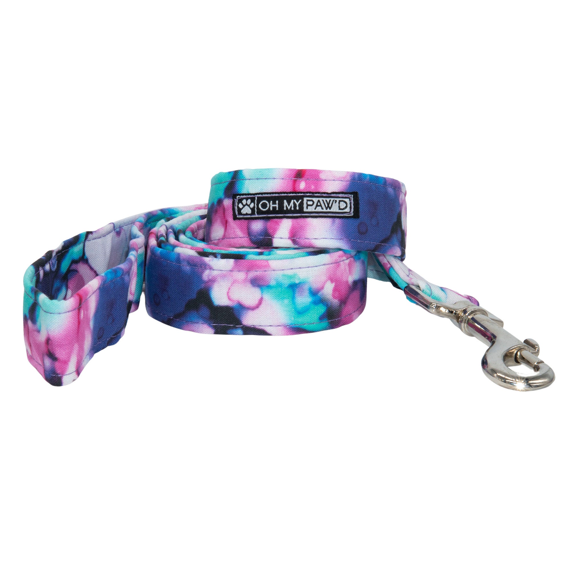 Watercolor Dog Leash Cute Pretty Dog Leash Girl Tie Dye Dog 