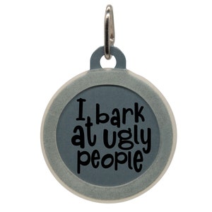 Funny Dog ID Tag, Custom Pet Tag for Dogs & Puppies, Personalized Dog Collar Tag, Humor Pet Name Tag, Cute Puppy ID Tag Dog Tag with Sayings