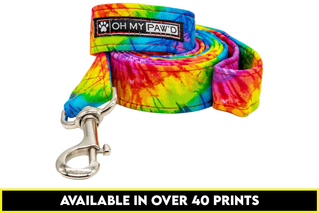 Rainbow Dog Leash for Puppies Soft Dog Leash Tie Dye Soft Etsy