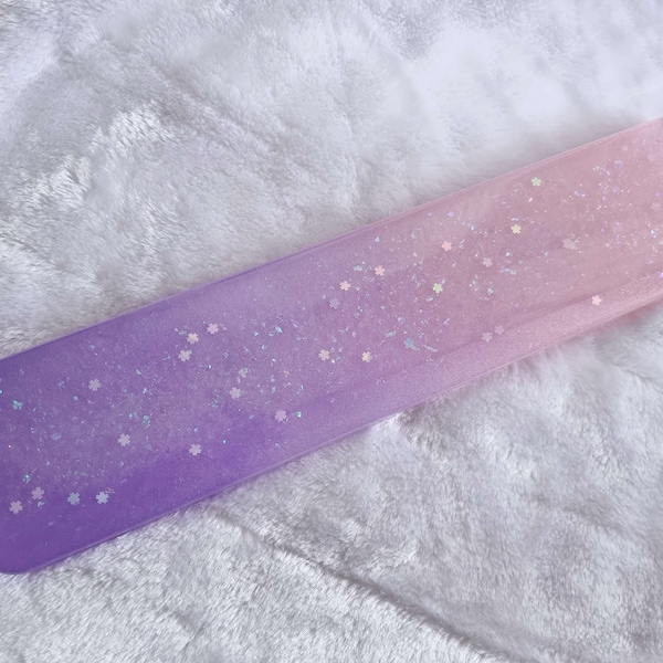 Pastel Pink Purple Artisan Resin Wrist Rest