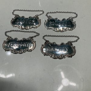 ボトルタグ　ゴーハム社　アンティーク Gorham Antique US Sterling Silver Bottles, Decanters & Flasks for