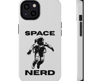 RYMDENÖRD iPhone 11 12 13 14 15 16 Skal Astronaut Skyddande Telefonskal Rymdenörd Gåva