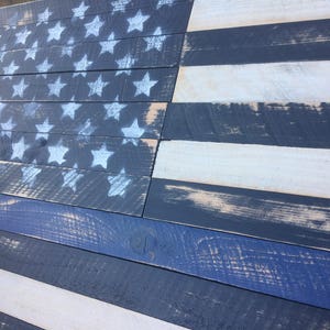 Thin Blue Line Flag, Wood Flag, Thin Blue Line Wood Flag, Thin Blue Line Police Flag, Police Gift, Law Enforcement Gift, Christmas Gift