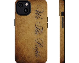 Vi folket iPhone-telefonskal för iPhone 11 12 13 14 15 16 & 17 Patriotiskt amerikanskt skal Examenspresent Militärt telefonskal Present