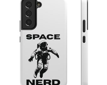 RYMDENÖRD Samsung Galaxy S22 S23 S24 S25 S26 Skal Astronaut Tufft Mobilskal Rymdenörd Gåva