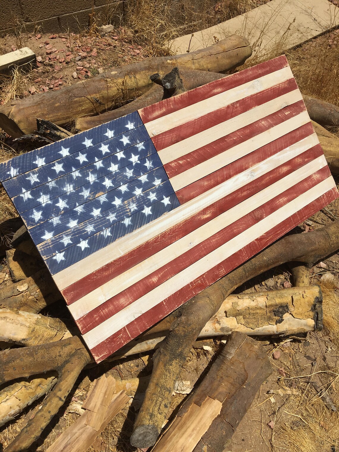 Wood American Flag American Flag Art American Flag Rustic Etsy
