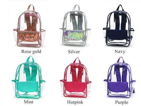 clear pvc backpack