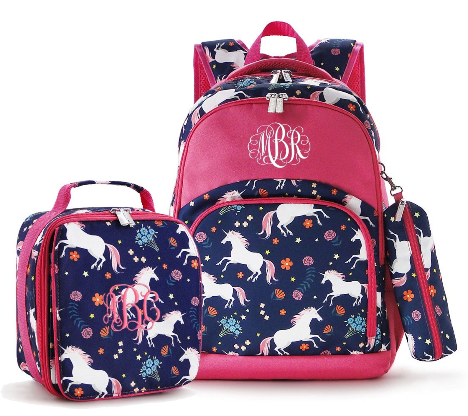 COMFORT BACKPACK With Pencil Case & Lunch Box- Unicorn Pink Ultra ...