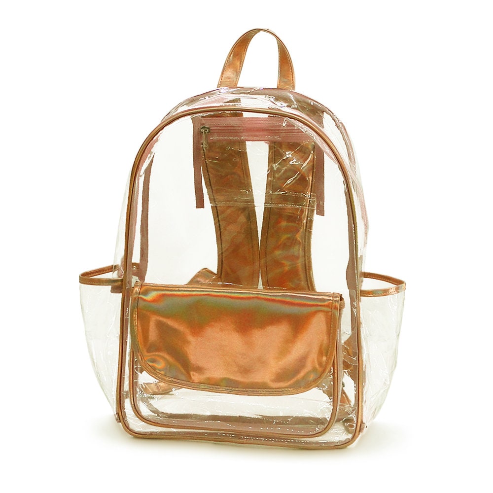 Monogram Ultra Clear PVC Backpack With Polyester Trim  display picture 3