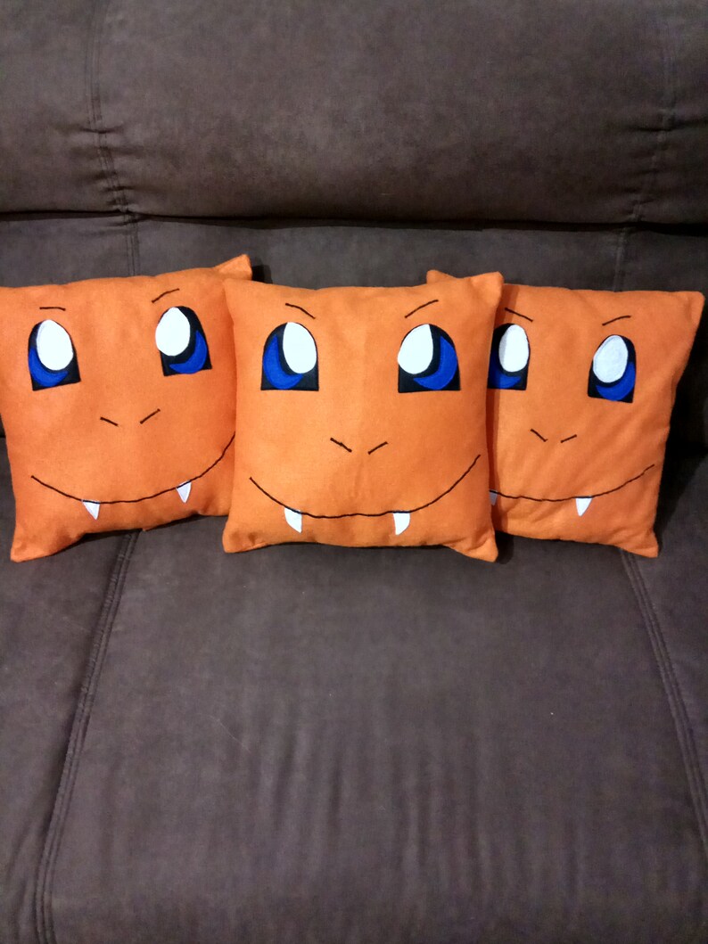 Handmade Pokemon Charmander Pillow Fantasy Plush Eco | Etsy