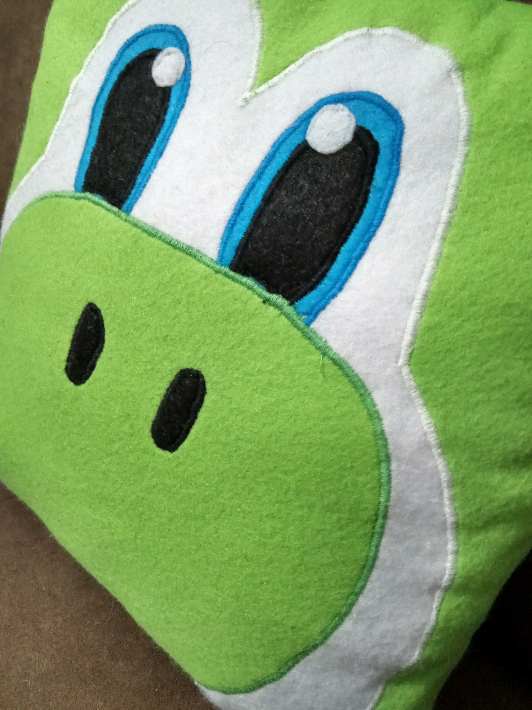 Handmade Super Mario Yoshi Pillow Fantasy Plush Eco Friendly Etsy
