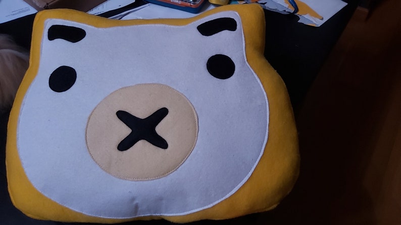 Handmade Fantasy Overwatch Roadhog Pillow, Eco Friendly Plush, Personalization available image 2