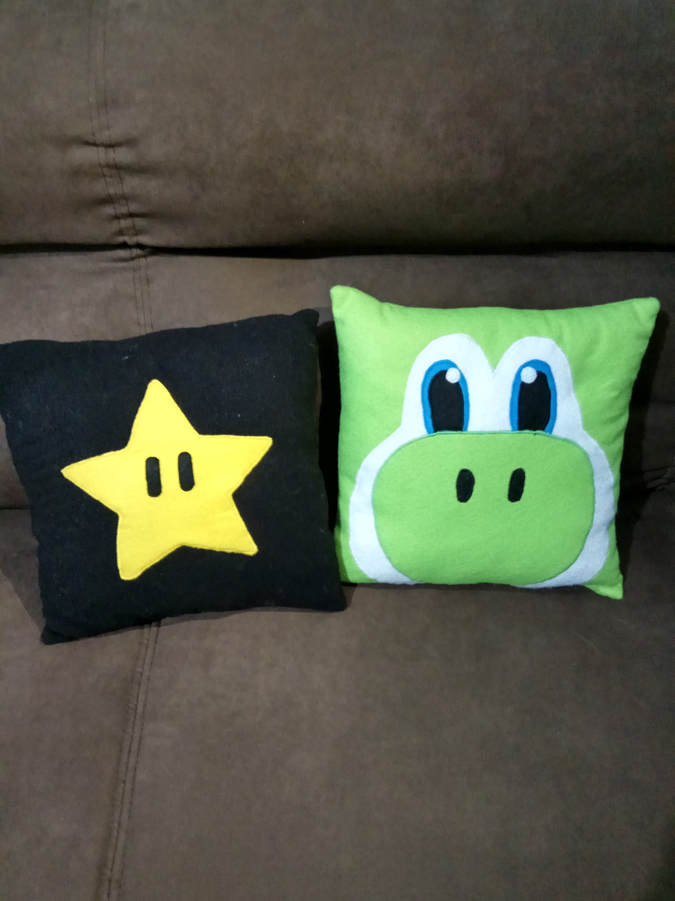 Handmade Super Mario Yoshi Pillow Fantasy Plush Eco Friendly Etsy