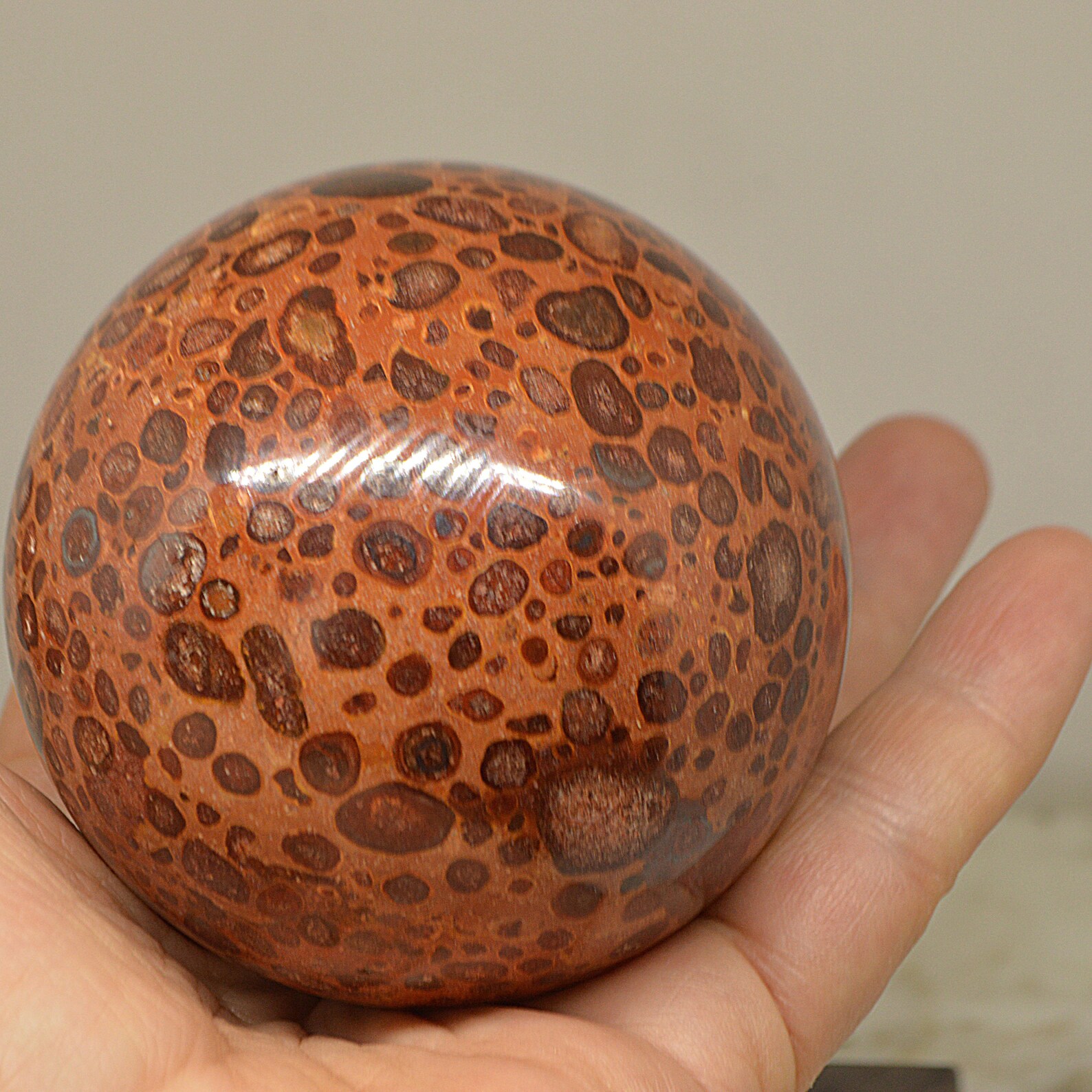 BAUXITE stone sphere rare russian mineral collectible Ball Red Etsy