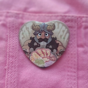 Eat Well! | Heart Shape Button