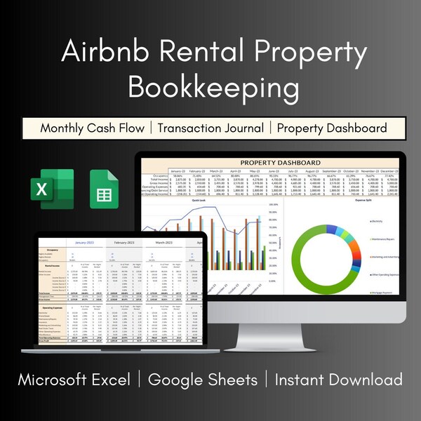 Airbnb Spreadsheet Etsy