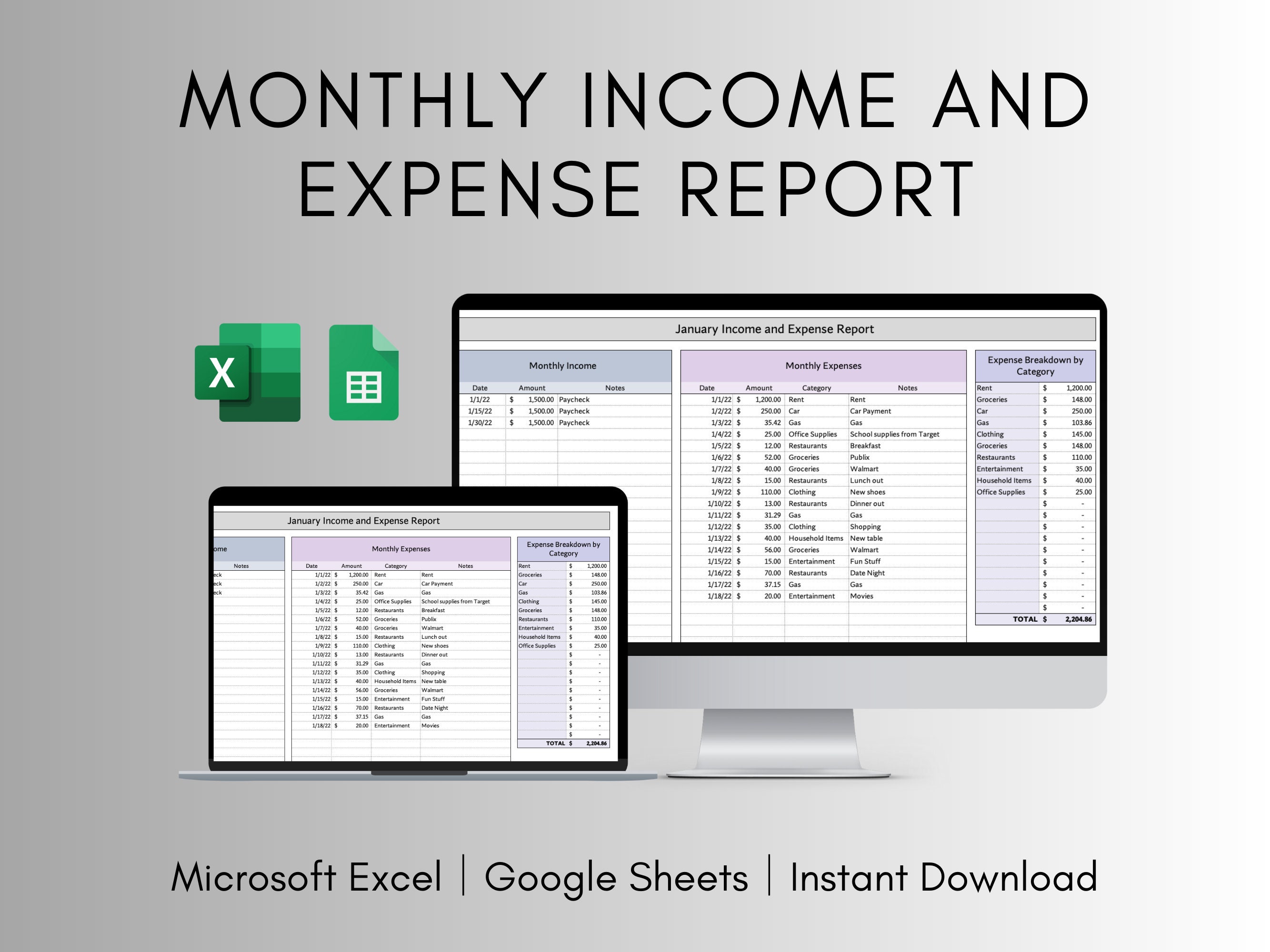 Picture Income Reporting Income And Expense Report