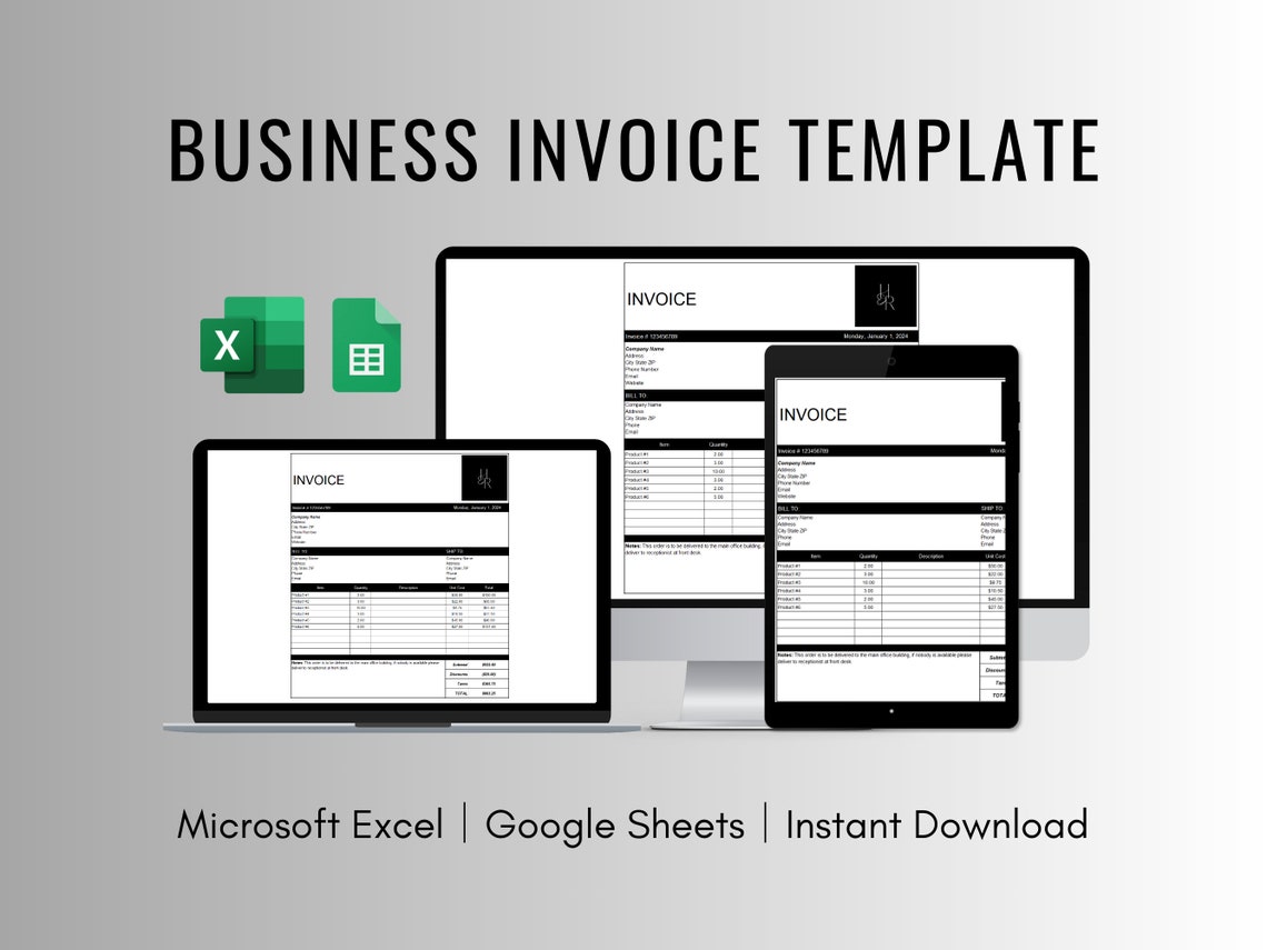 Small Business Spreadsheet Template Bundle for Excel and Google Sheets ...