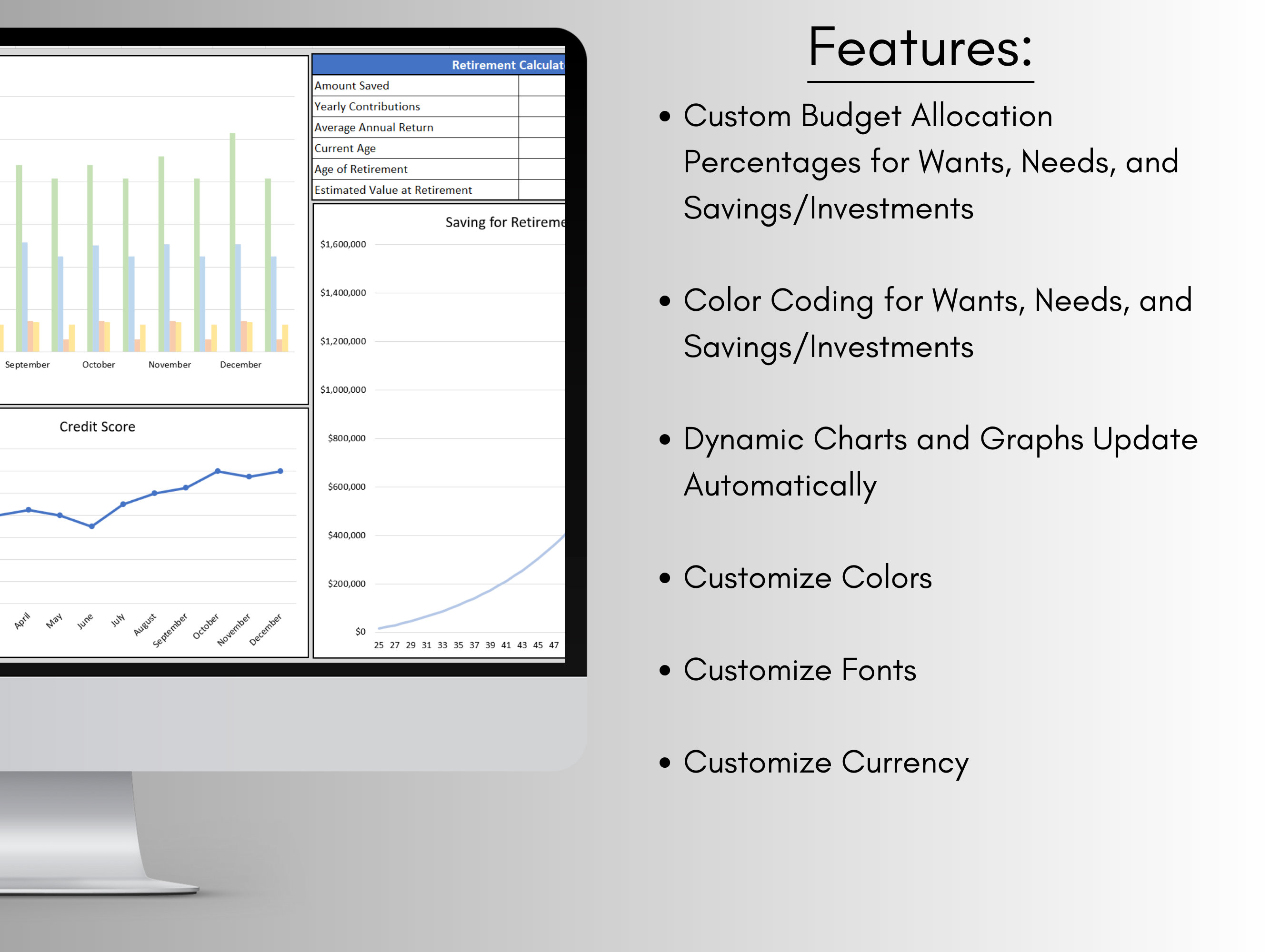 Personal finance management: Excel and Google Sheets.