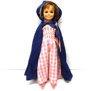 1970&#39;s Crissy Doll with Hair That Grows and Several Original Outfits Shoes Boots & Curlers