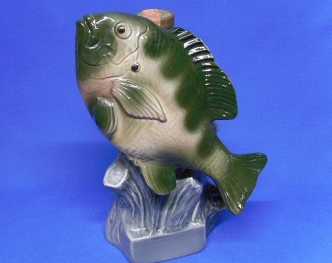 Vintage Jim Beam Bluegill Decanter, Whiskey Decanter Shaped Like a Fish, 1970's Etsy
