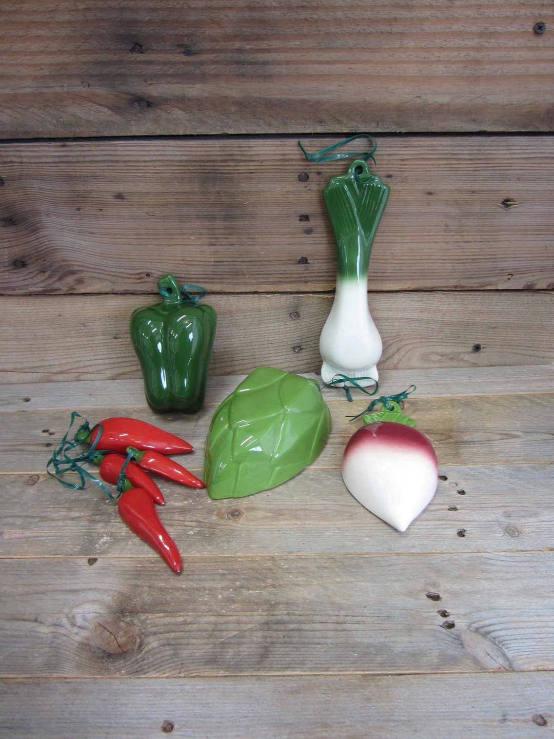 Vintage AVON Ceramic Vegetable Measuring Cups and Spoons Etsy