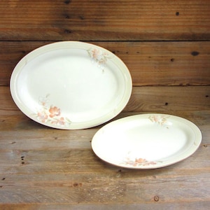 Noritake Spring Venture 12&quot; or 14&quot; Oval Platters YOUR CHOICE of Vintage Platters with Gold Trim and Flowers