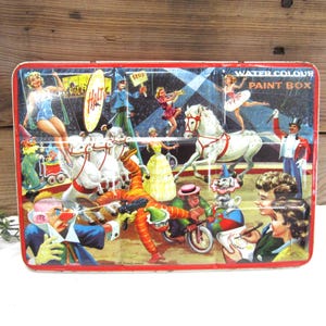 Page of London ヴィンテージ　水彩絵の具用 ブリキ缶 Page of London Paint Box - Etsy