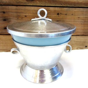 レア Fire King Turquoise Blue Ice Bucket レア Fire King Turquoise Blue Ice Bucket