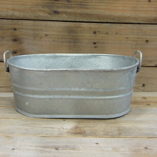 Galvanized Oval Washtub or Tub Made in Mexico #000