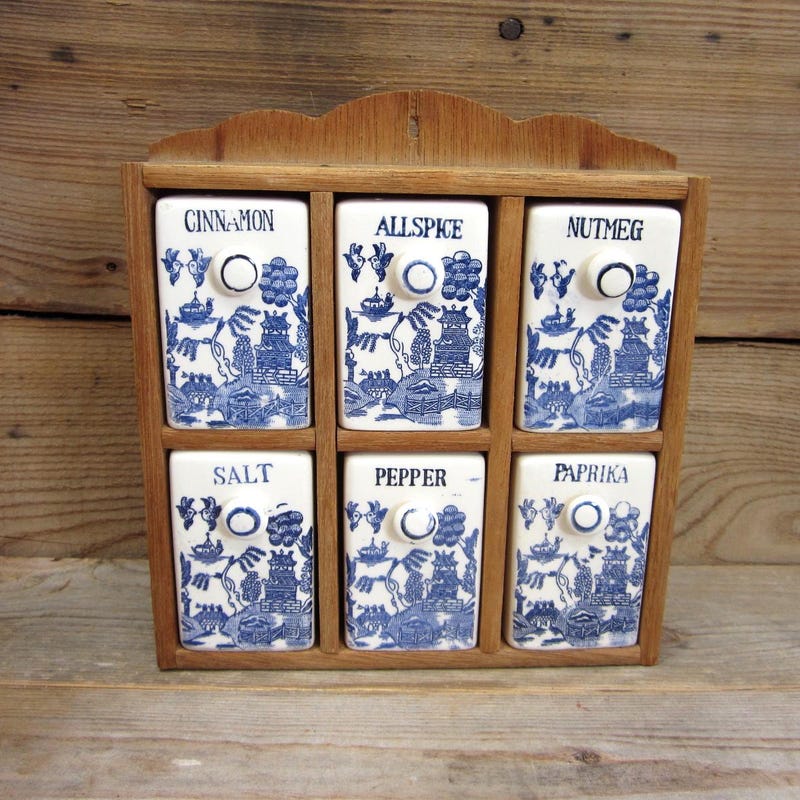 Retro Spice Rack Vintage Spice Rack - Etsy