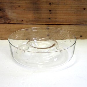 Crystal Chip & Dip Bowl or Veggie and Dip Tray with Etched Design from Princess House