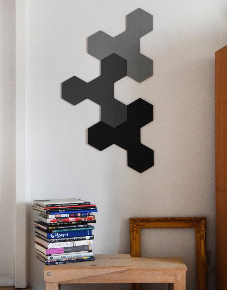 3D Wall Sculpture Three Panel Wood Wall Art Modern Etsy