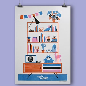 COOL SHELVES - A3 Risograph  Prints - signed and numbered