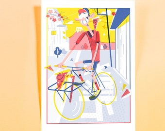 PIZZA RACK - NEW Riso Print Edition - signed and Numbered **sale**