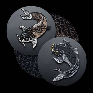 Carp fish patch/ Fish Embroidery Patch/ Iron on Applique Patch/ Embroideried Patch DIY supply for Coat,T-Shirt,Jeans/ gift for him