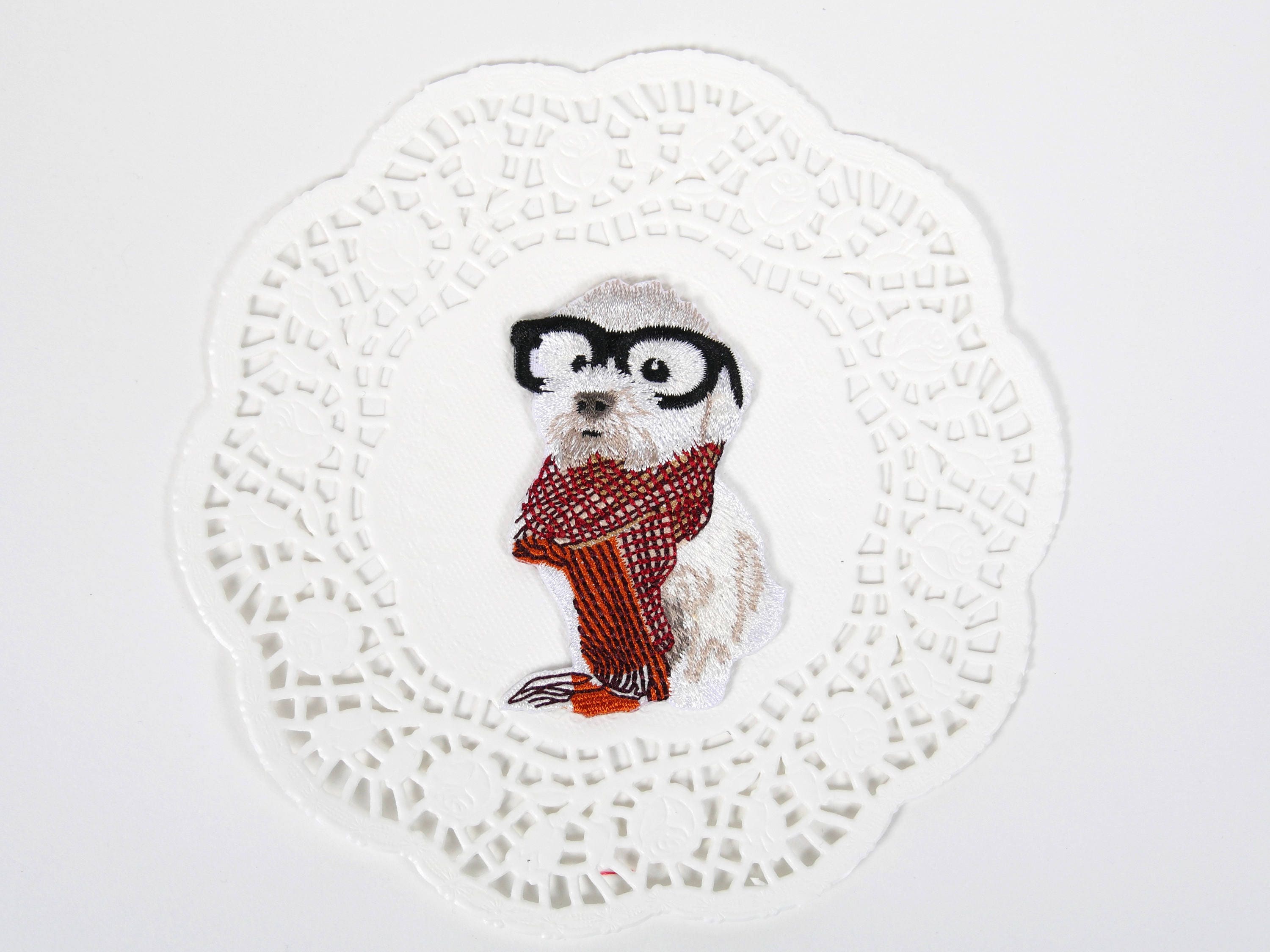 Download Little Poodle Dog Embroidery Patch/ Iron on Applique Patch ...