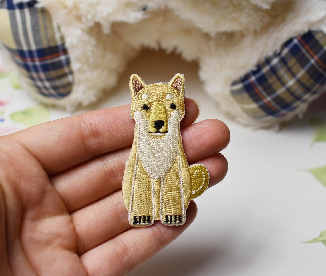 Shiba inu jessecmault patch machine jessecmaultiron on  etsy