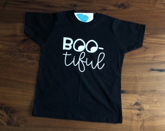 Boo-tiful Shirt-BOO- Halloween Sparkle- Halloween Girls- Halloween Shirt- Kids Shirt- Fall