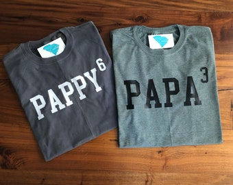 Father's Day Exponent Shirt- Shirts for Dads- Customize for any family member - Grandpa, Dad, Papa