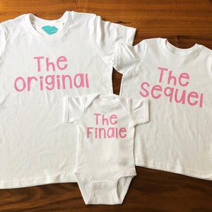 sibling shirt set- sibling shirts- pregnancy announcement- new addition