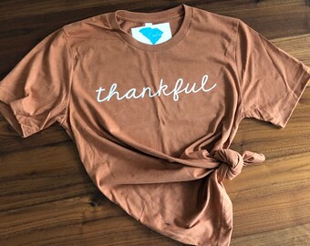 Thankful- Fall Tee -Fall Shirt- Thanksgiving- Fall