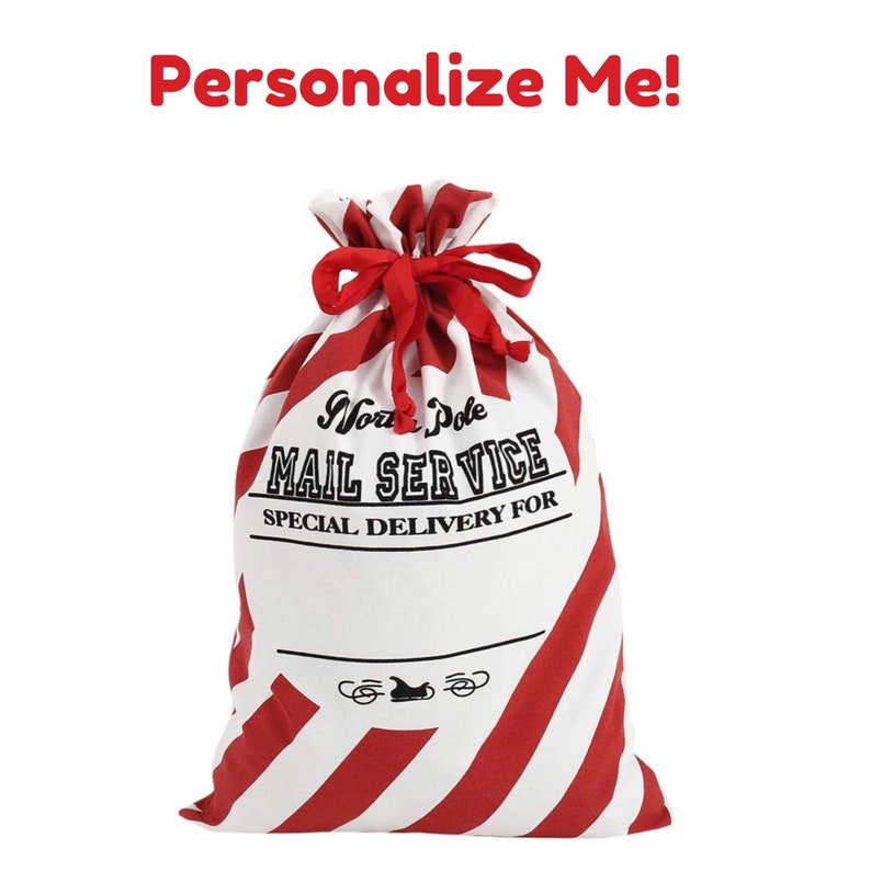 Delivery From Santa Christmas Toy Sack Personalize Me Personalized Christmas Toy Sack