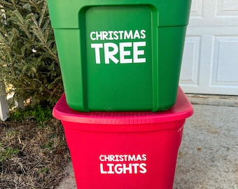 Storage Bin Labels - Holiday Storage - Home Organization- Organizational Labels - Storage Bin - Storage - Organization - Home Labels