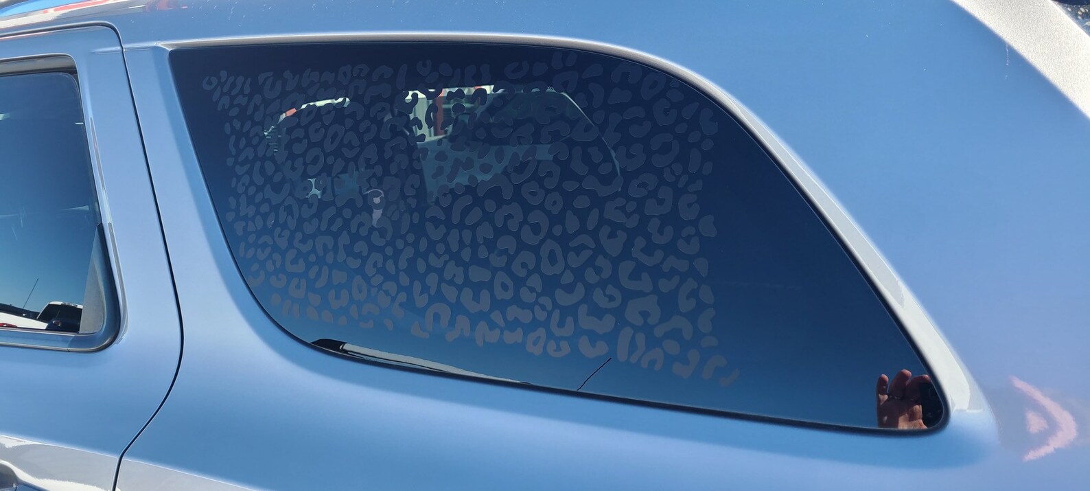 Leopard Print Window Decal - Etsy