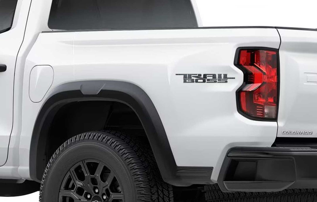 2023 2024 Chevy Colorado Trail Boss Black Diamond Plate Bed Side Decal