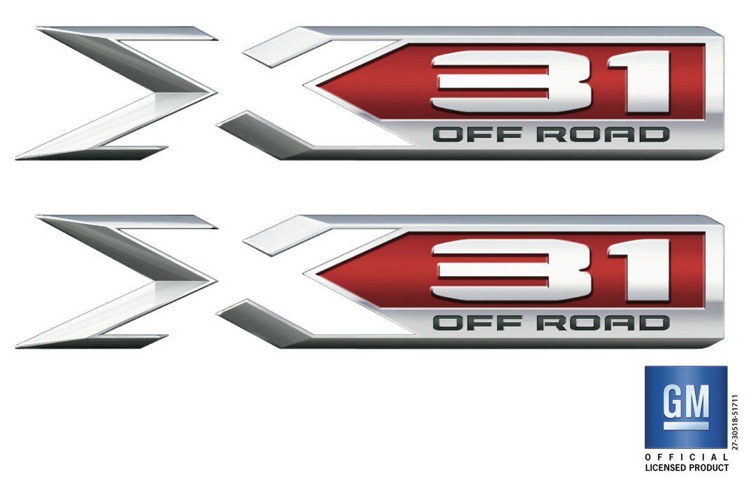 2019-2026 GMC Sierra X31 off Road Bed Side Decal Stickers Set of 2 GM ...