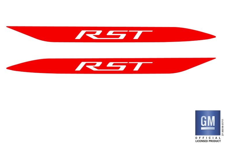 Sticker Rst Vynil 2019-2026 Chevy Silverado 1500 RST Red Hood Spear Decal Stickers Set of ...